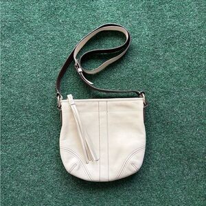 Coach Leather White Crossbody Bag
